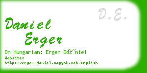 daniel erger business card